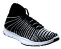 A black and white shoeDescription automatically generated with medium confidence