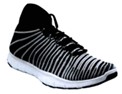 A black and white shoeDescription automatically generated