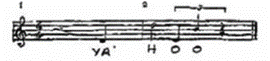 A black and white image of a musical noteDescription automatically generated