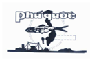 A logo with a fish and a cityDescription automatically generated
